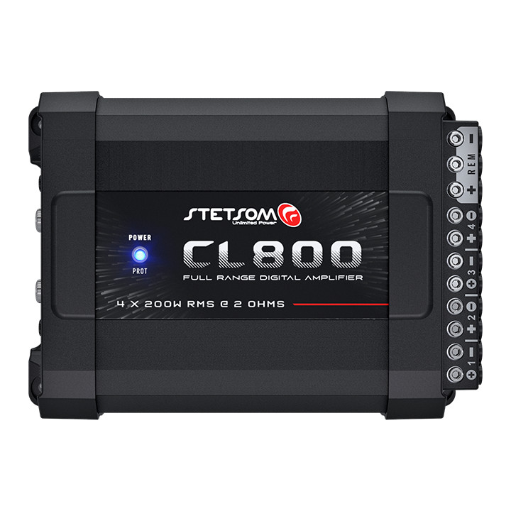 Amplificador módulo stetsom cl800 800.4 800w 4 canais 2 ohms