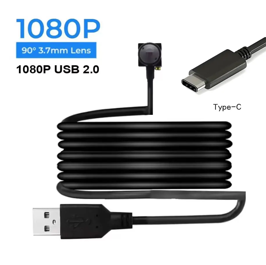 mini Laptop USB Camera Video CCTV Web Camera for computer 1080P HD Surveillance Webcams OTG Type-C Android USB 2.0 PC VLC Player