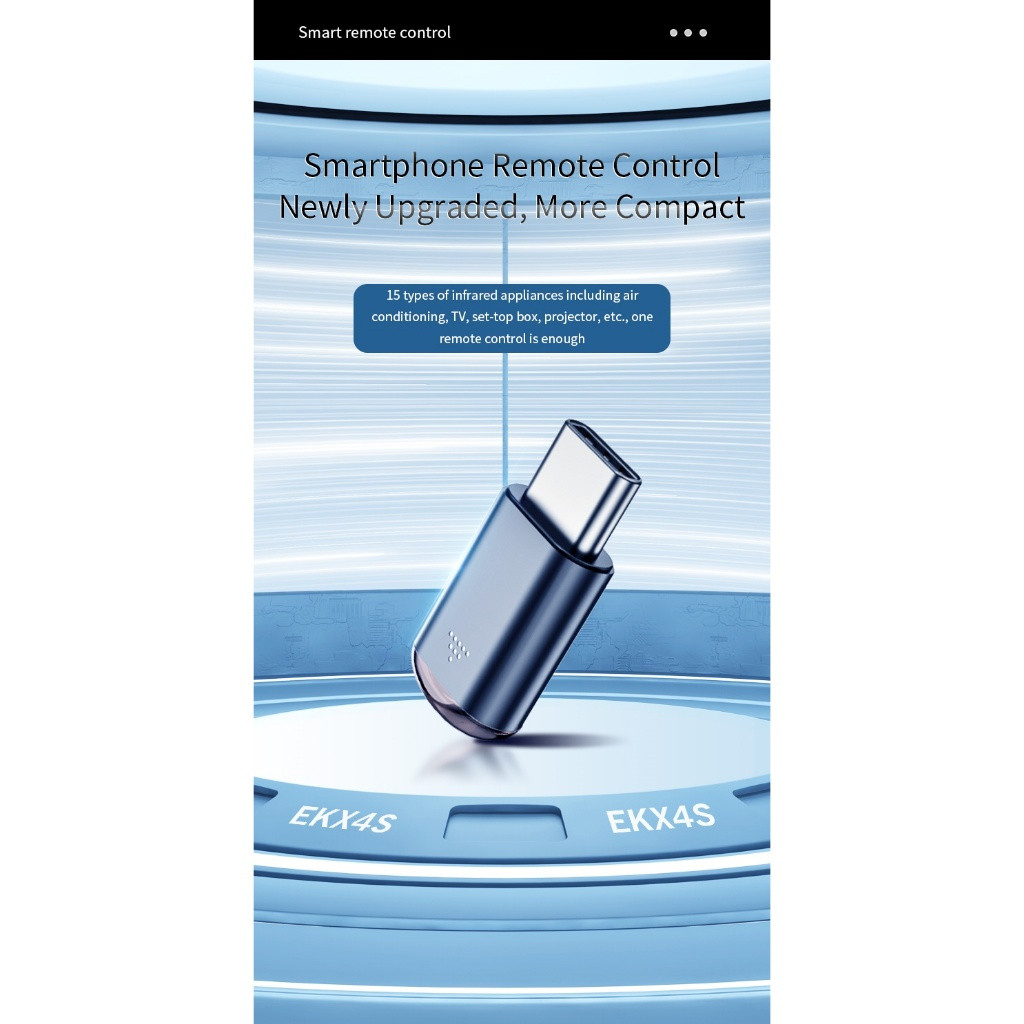 Controle Remoto Universal Para Smartphone Tipo C Plugue De Iluminação Micro-USB Transmissor Infravermelho Telefone Intel