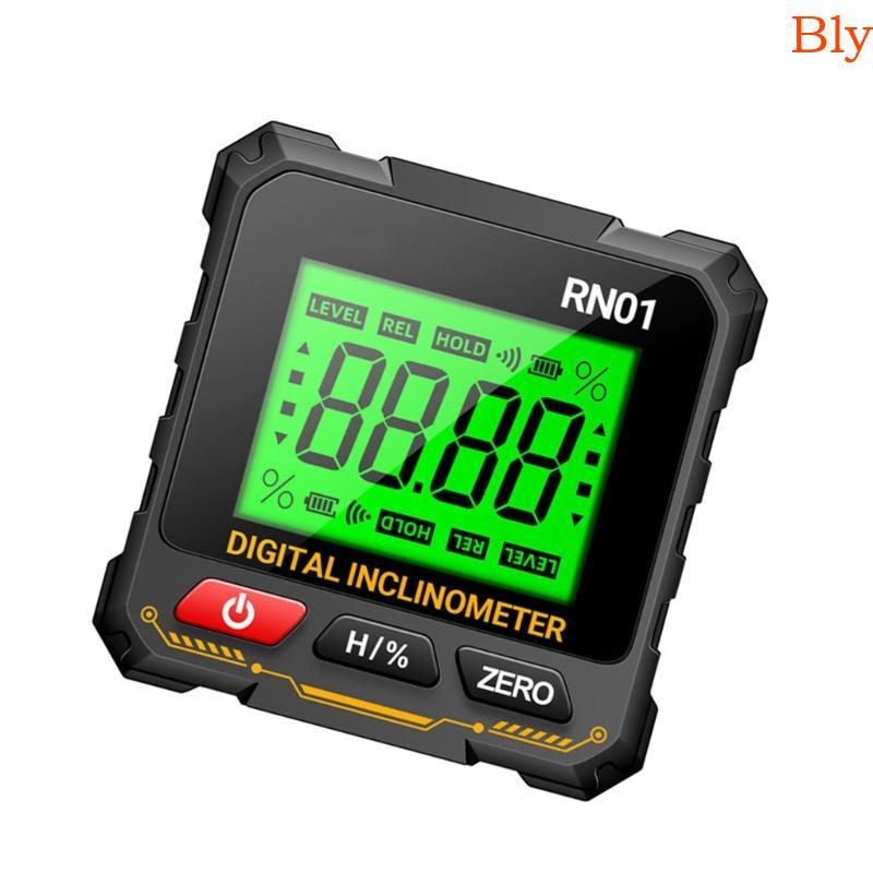 Bly LED Backlights Localizador Ângulos Digitais Operação Modo Ferramenta Magnética Tela Rotativa Automáti