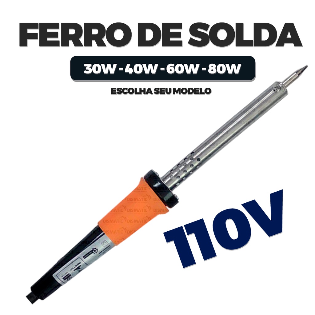 Ferro para Solda Profissional 80w 60w 40w 30w 127v INMETRO