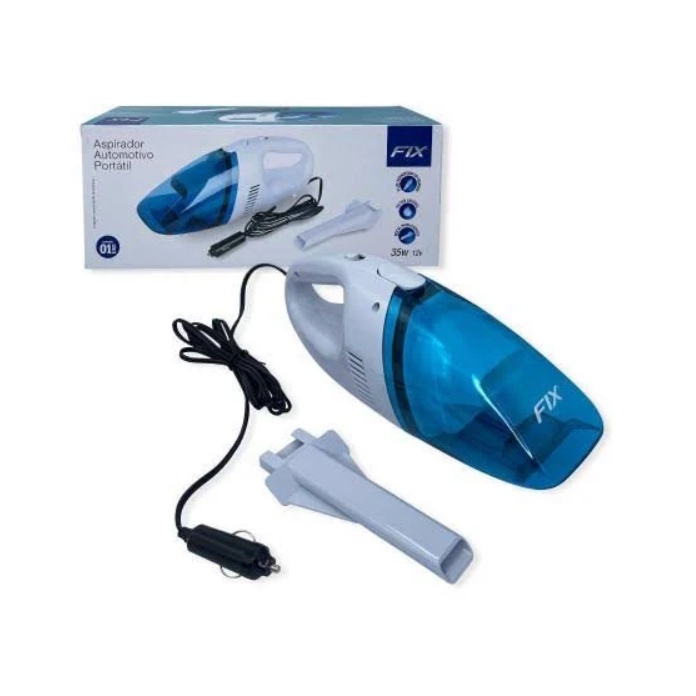 Aspirador De Pó Automotivo Portátil 12v