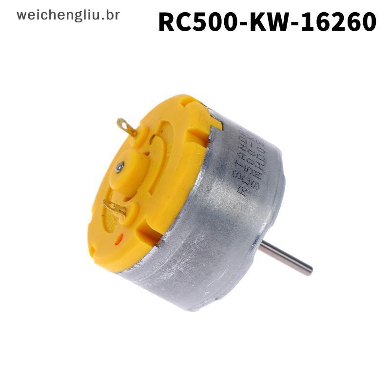 # weicheng RC500-KW/16260 Mini Motor DC 6V 9V 12V 32mm Eixo Redondo Para Substituição De Peças De Equipamentos Pequenos