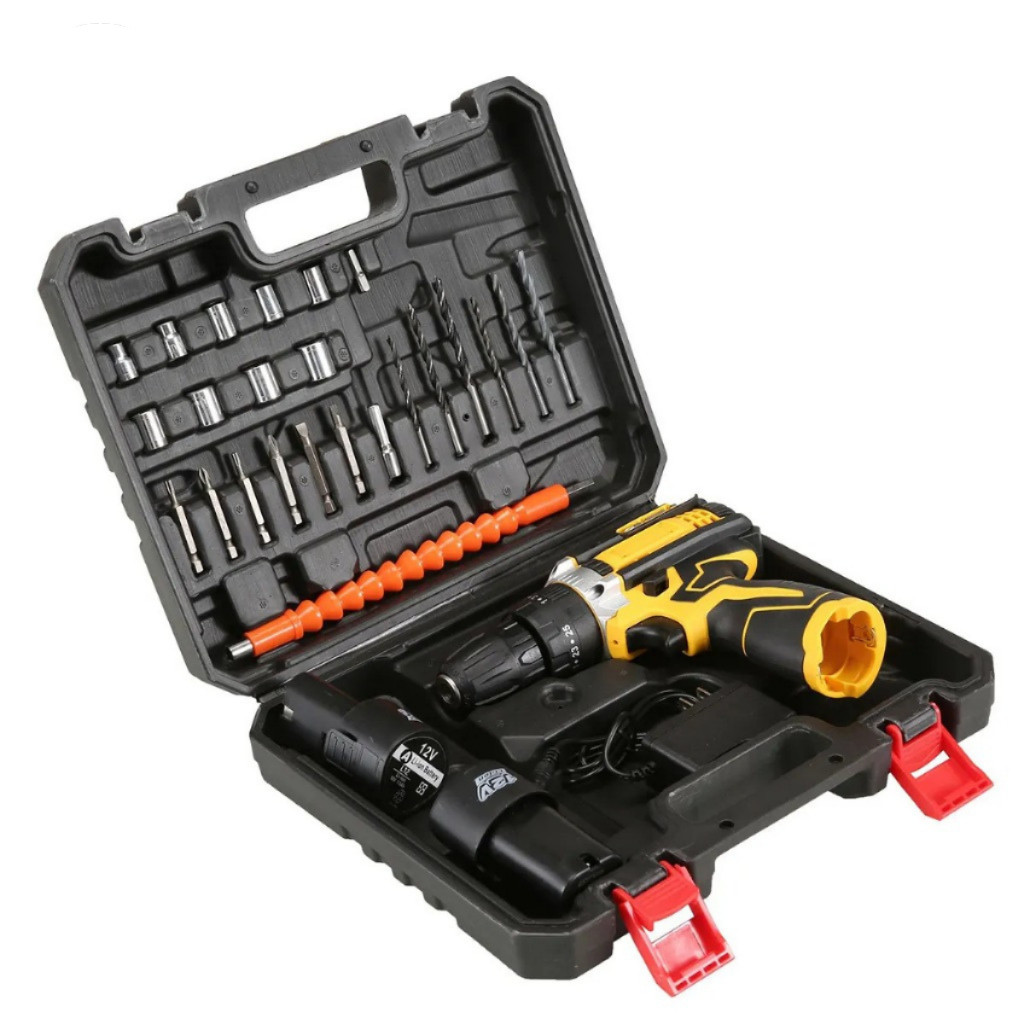 Kit Furadeira sem Fio com 20 peças 12V portatil