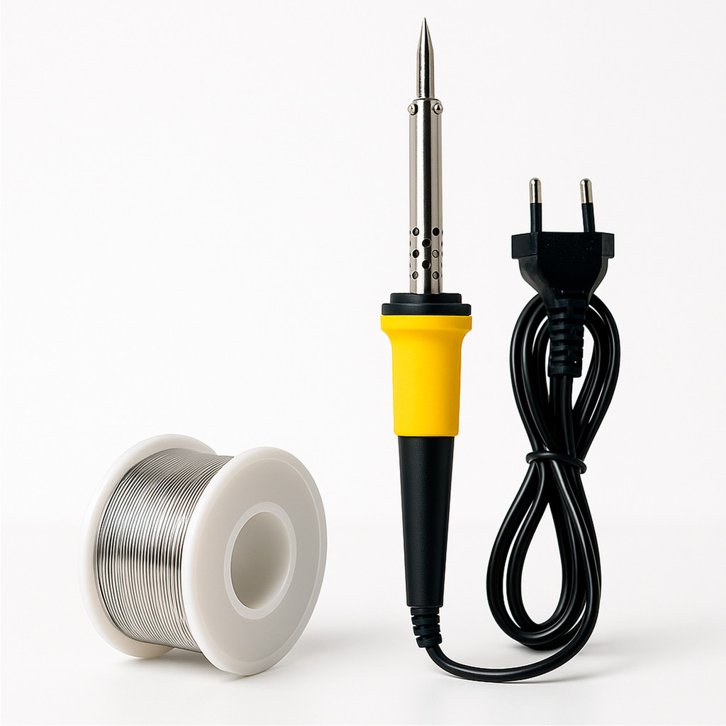 Kit Ferro De Solda Soldar Soldador 110v ou 220v 40w ou 60w Com Estanho Ferramenta