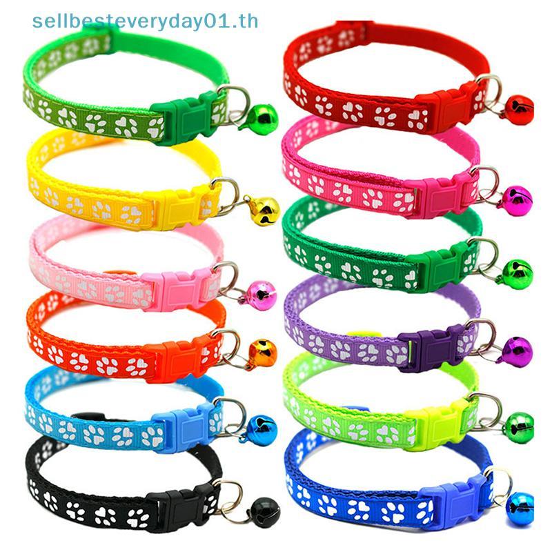 & Sellbest Cute Paw Print Sino Ajustável Coleira Para Animais De Estimação Gatos Cachorro Pequeno Gatinho Filhote De .