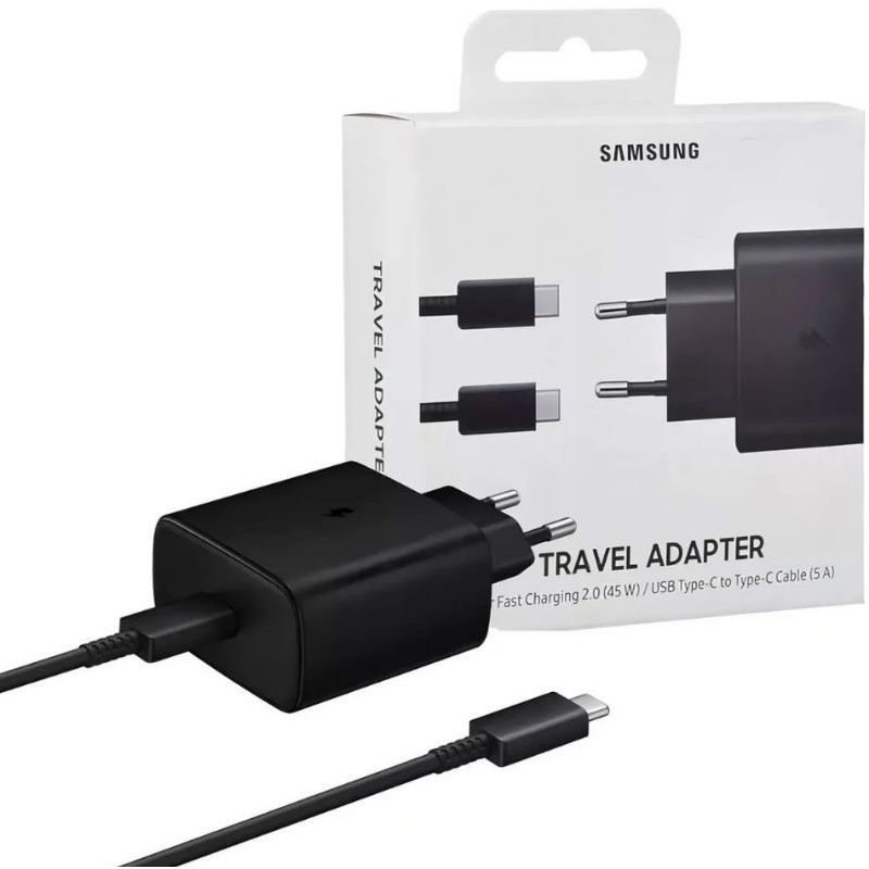 Carregador Turbo 45w Cabo Tipo C Fast Charger USB-C 1 Metro Para S20 S21 S22 S24 S25 Ultra Z Flip - Homologado Anatel