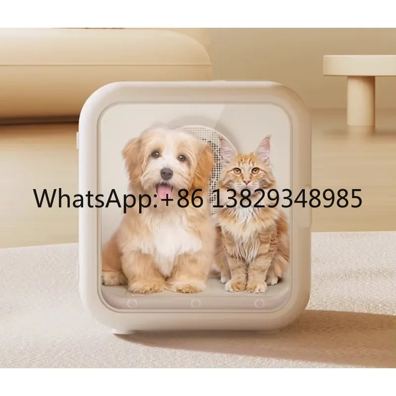 Fully Automatic Dryer for Cats Dogs Eco-Friendly Silent Plastic Hair Blowing Bathing Artifact Smart Pet Dryer