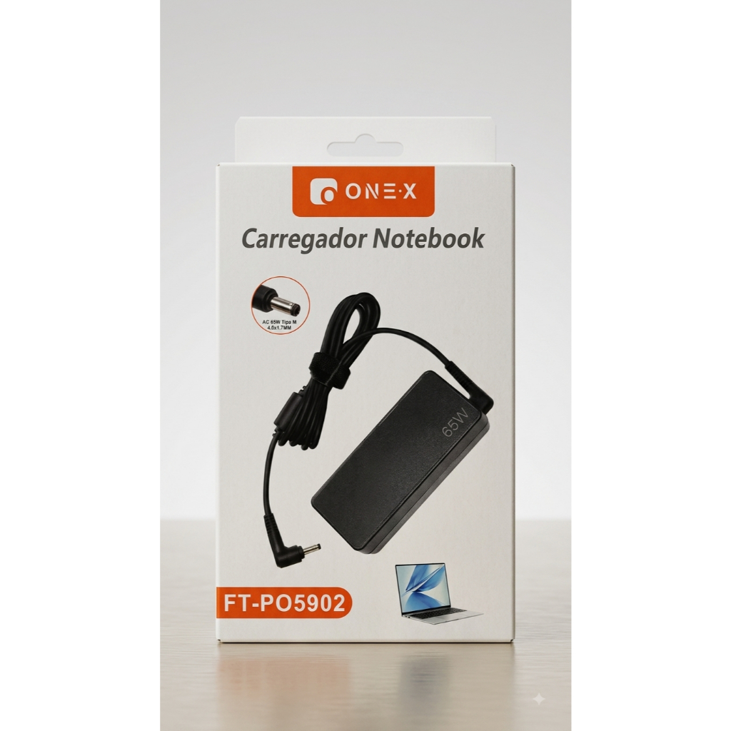 Carregador Notebook AC 65W Tipo M4.0x1.7MM - FT-PO5902 - Onex