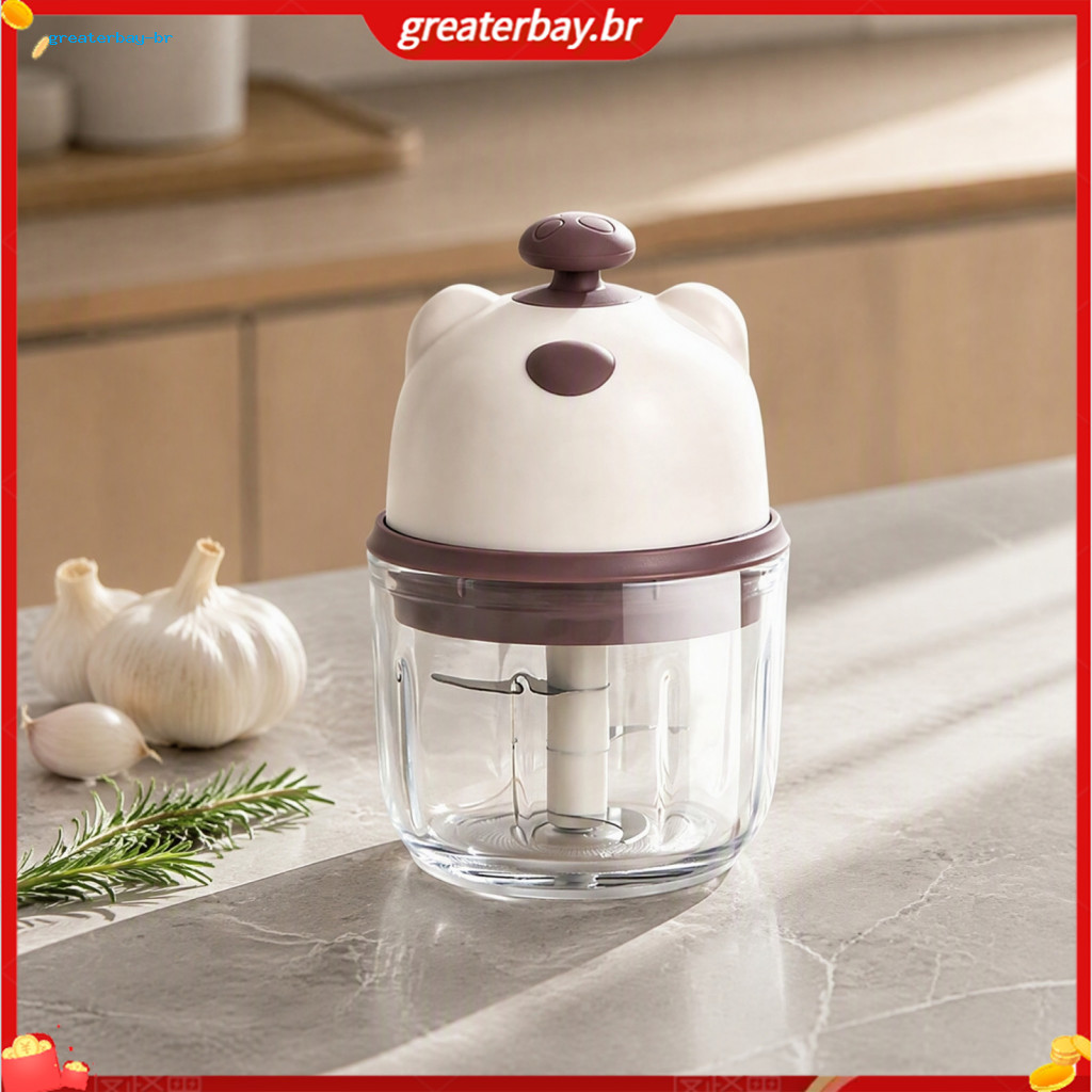 Electric Garlic Masher Wireless Mini Food Chopper Portable Rechargeable Vegetable Crusher with Stainless Steel Blades fo