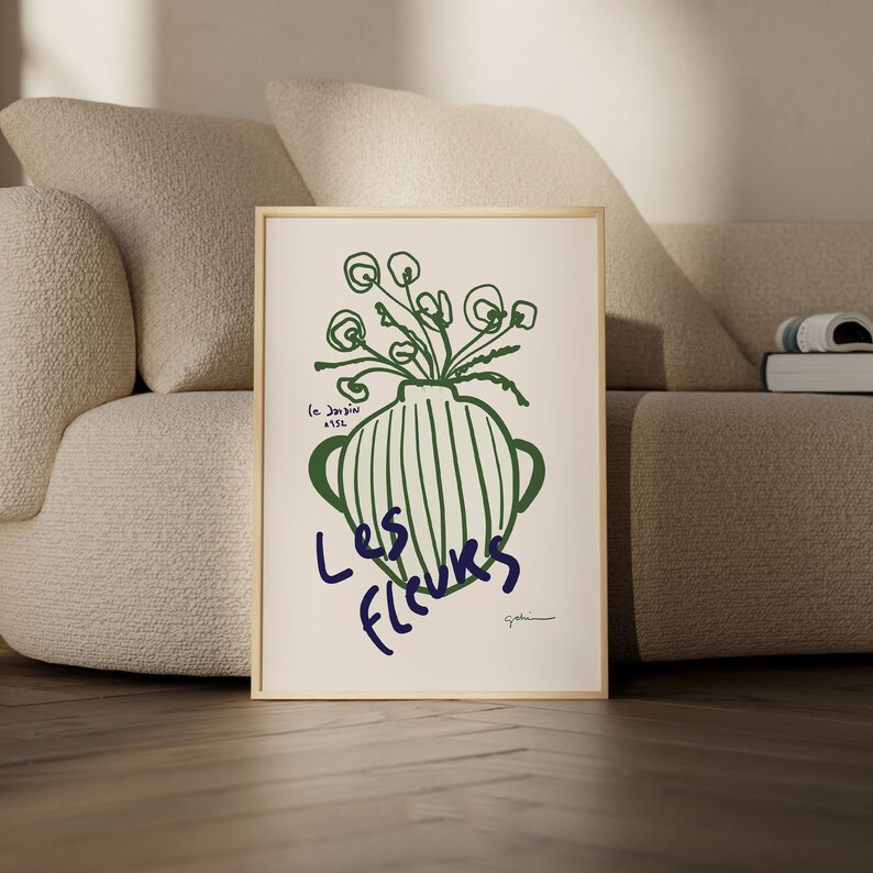 Quadro Decorativo Frase Vaso Com Flores Minimalista Casa Modern