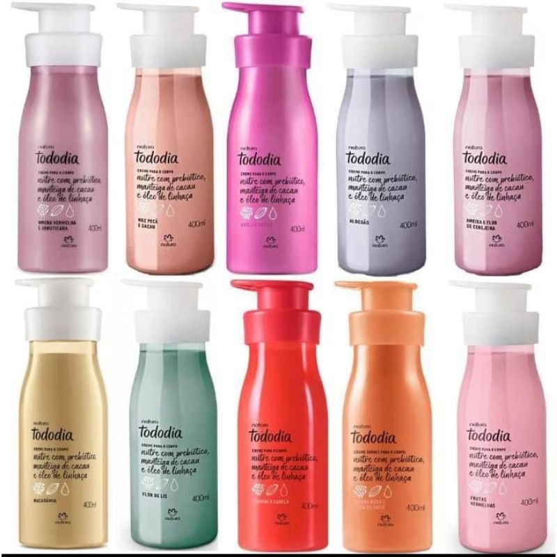 Hidratante Natura Tododia 400ml – Várias Fragrâncias Originais