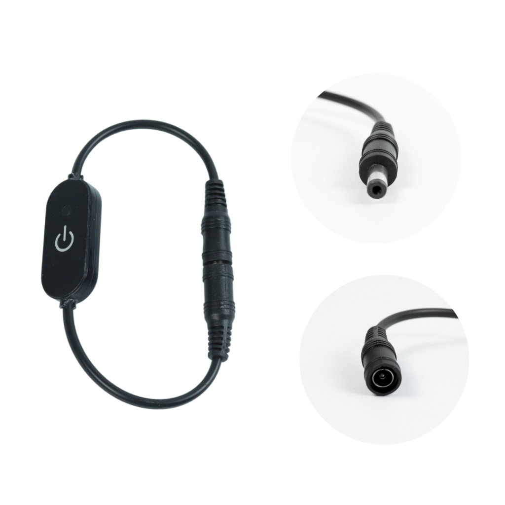 KIT 3 Botão Interruptor Dimmer Toque (Touch) Preto