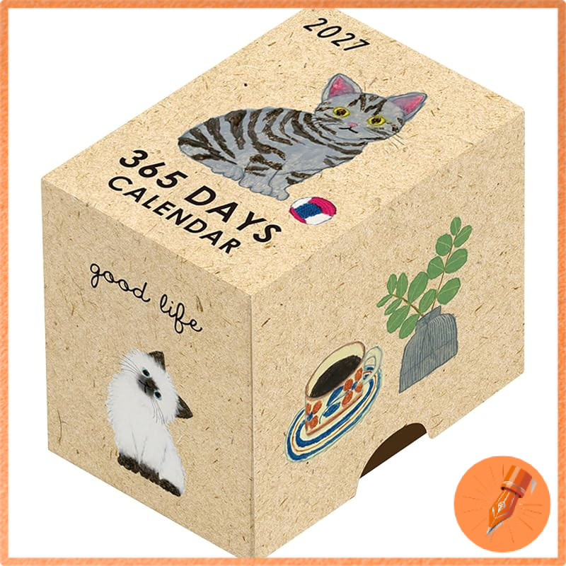 Greeting Life 2027 Mini Daily Desk Calendar by Yusuke Yonezu