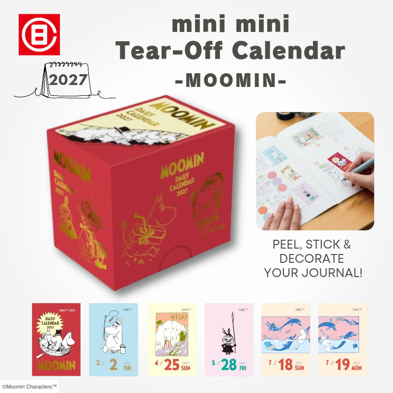 Mini Mini Page a Day Desk Calendar 2027 -Moomin- Daily Tear Off Calendar NK4490
