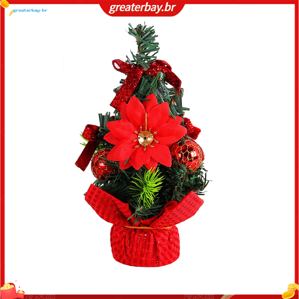 Mini Christmas Tree for Desk Artificial Pine Tabletop Decor Reusable Holiday Centerpiece for Home Office Festive Xmas De