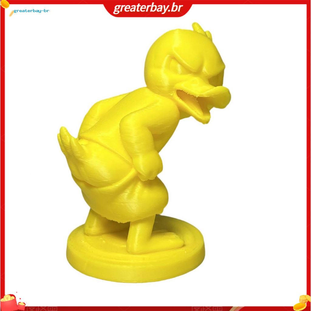 3d Printed Cute Yellow White Duck Statue Funny Mini Desk Ornament Office Decor Gift for Coworkers Unique Desktop Accesso
