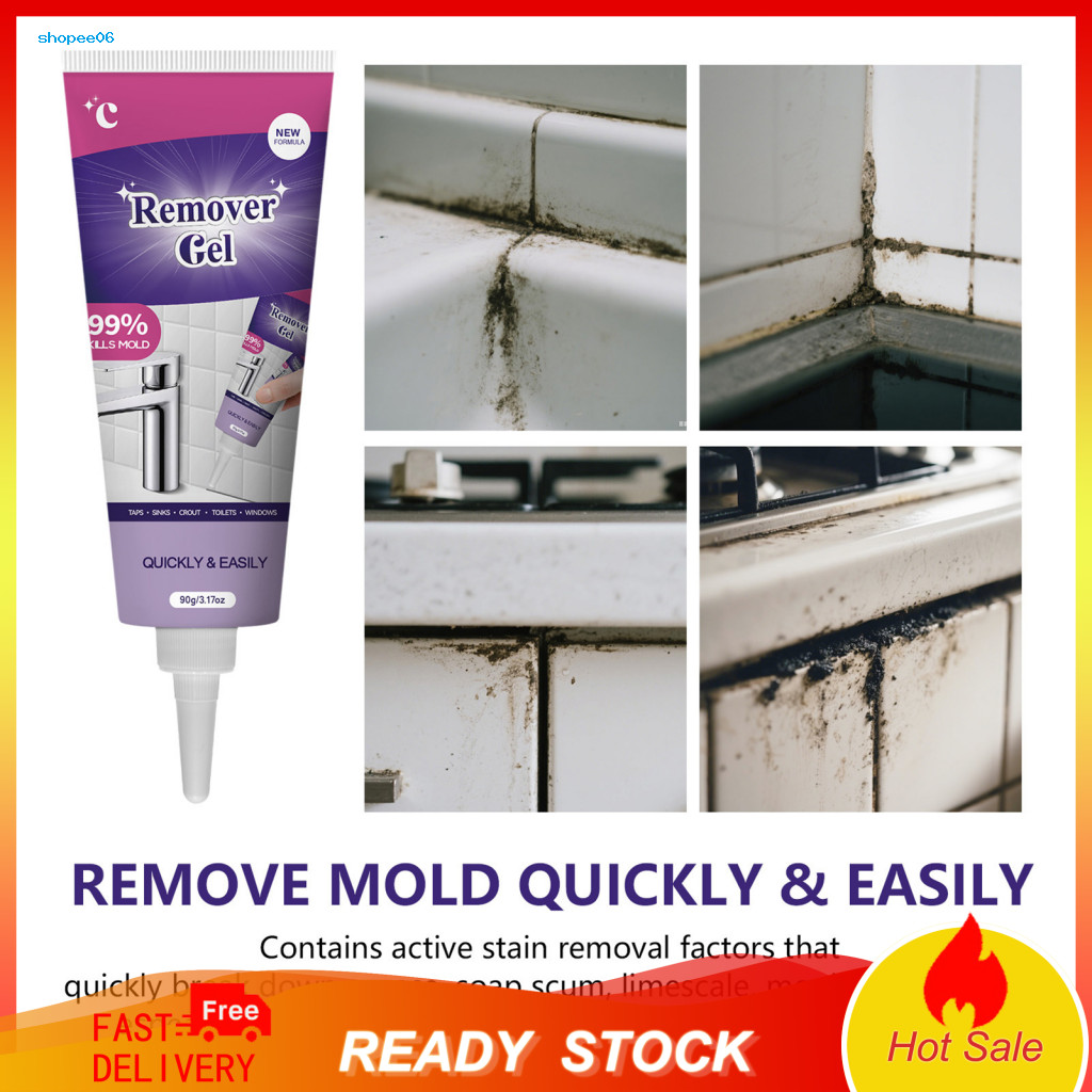 Cleaning Agent Gel 1/2/3 Pcs Brushless Waterproof Bathroom Sealant Tile Gap Cleaner Powerful Stain Remover for Counterto