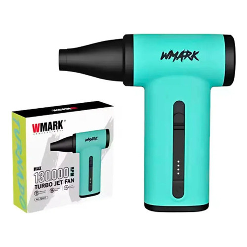 Mini Soprador De Ar Wmark NG-TB001 Jato Turbo 130W 130000 RPM Limpeza Eletrônicos PC Barbearia Bateria Tipo-C Bivolt