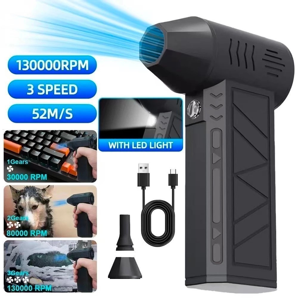 130000RPM Mini Turbo Jet Fan Velocidade Do Vento Poderosa ​ Ventilador A Jato De Alta Potência 35M/s