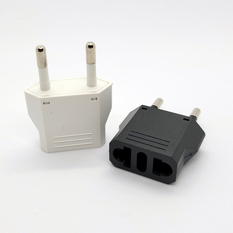 (Pacote com 2) adaptador de plugue/adaptador de soquete material de cobre carregador de telefone móvel adaptador