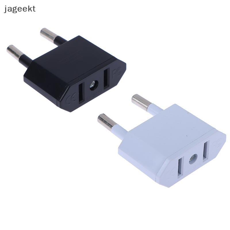 [jageekt] 2 Pçs Adaptador Da Ue Conversor De Viagem Americano China Eua Para Plug Euro Elétrico AC Tomada Elétrica BR