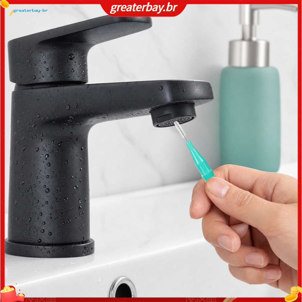 Multi-purpose Shower Head Faucet Cleaning Brush with Nylon Bristles – Deep Nozzle Hole Cleaner for Bathroom Kitchen Ea