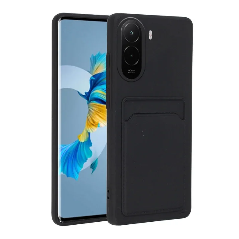 Luxury Soft Silicone Wallet Case For Xiaomi Poco M7 Pro F7 Card Holder Slot for Xiaomi Poco M7 Pro F7 Back Cover