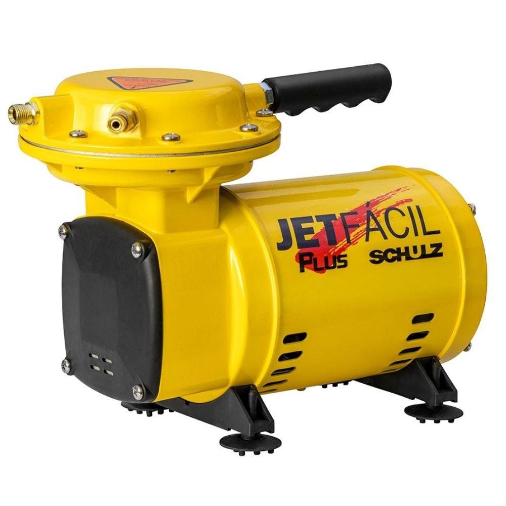 Moto Compressor de Ar Direto 220V Monofásico Jet Fácil Plus Compacto Portátil 79 Acessórios - Schulz