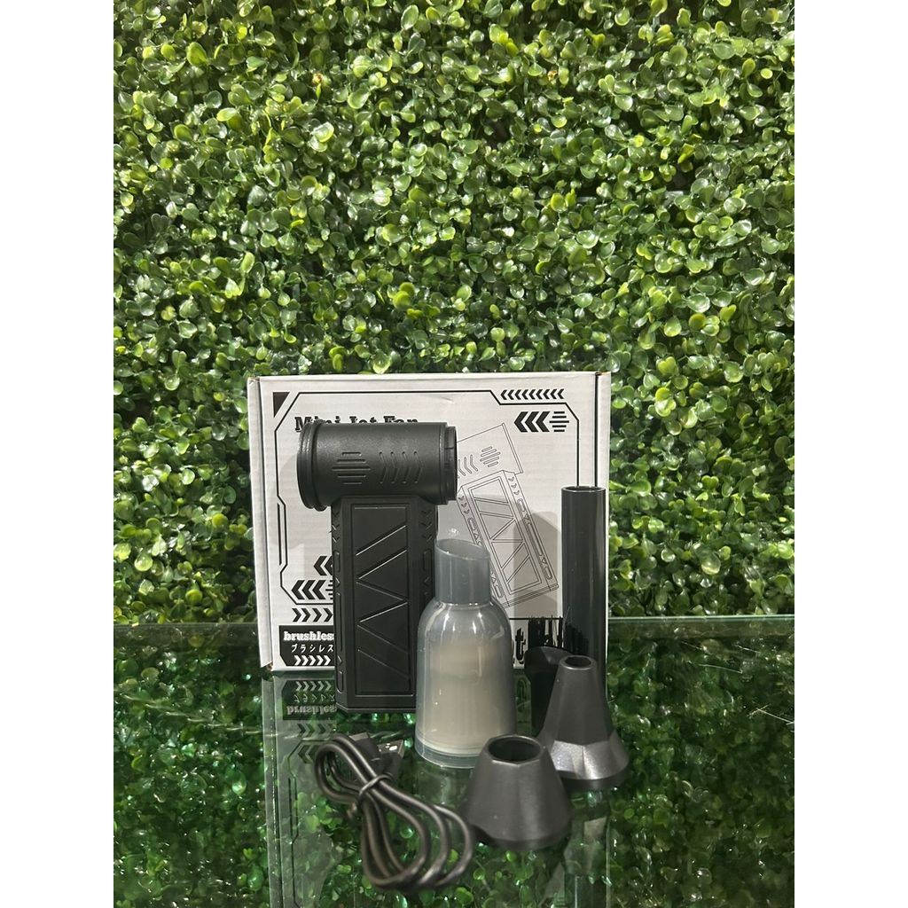 Mini Jet Fan Portátil Recarregável com Acessórios