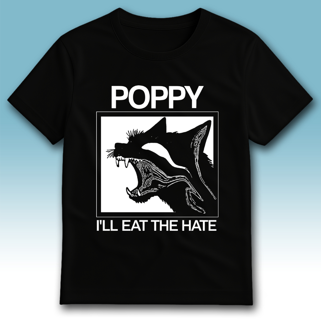 Camiseta Poppy Eat The Hate Empty Hands Rock Metal Unissex e Babylook 100% Algodão