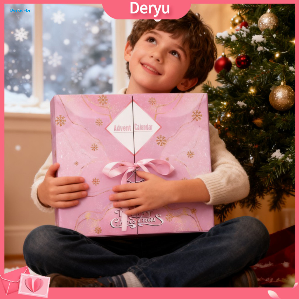 Holiday Countdown Calendar Advent Diy Christmas Empty 2025 – 24 Days Refillable Gift Boxes Xmas Decoration for for Fam