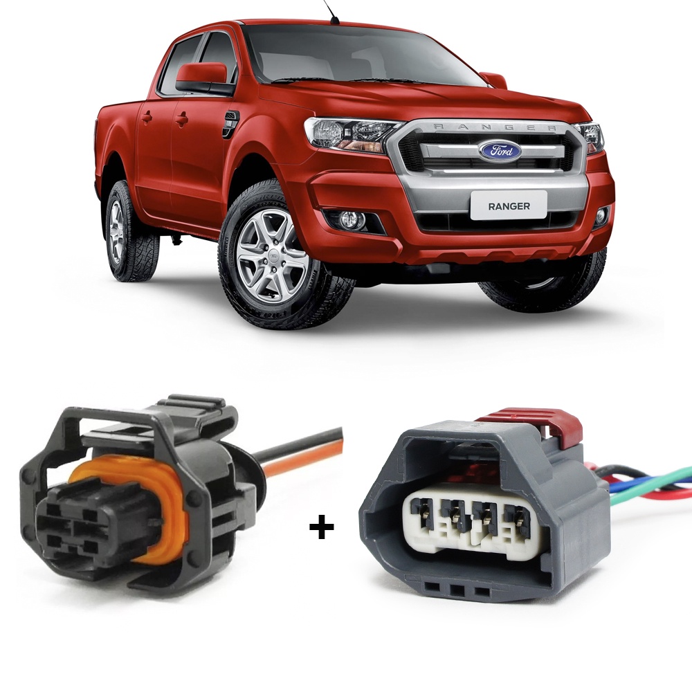 Plug Sensor Map Ford Ranger 2.5 + Plug Válvula Canister - 2 X