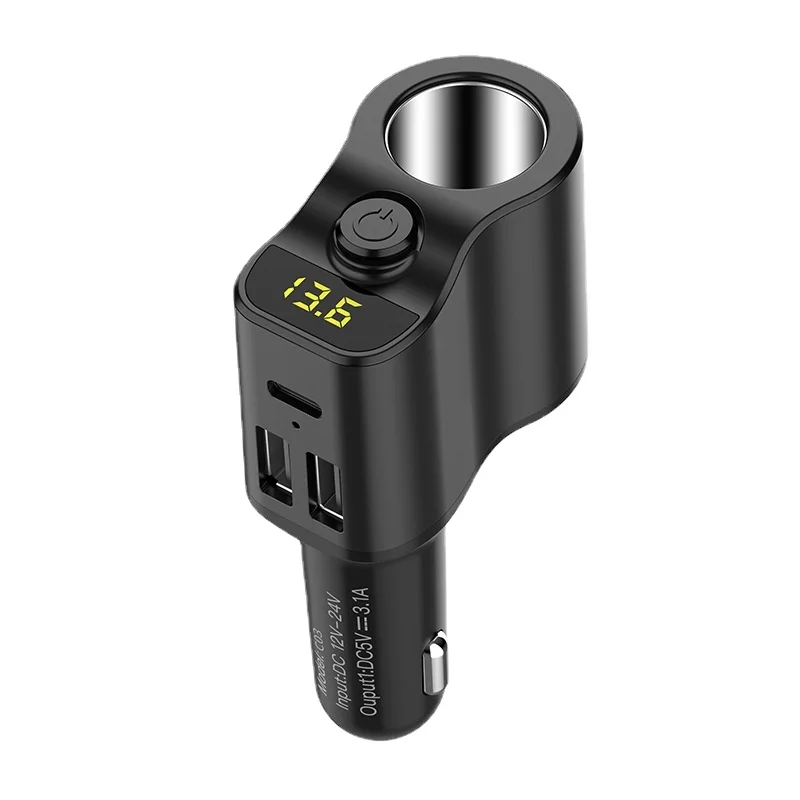 C03 Single Port Car Cigarette Lighter Charger, 12V-24V Universal, Type C Fast Charging, Quick Charge 3.0, 80W/5V/3.1A