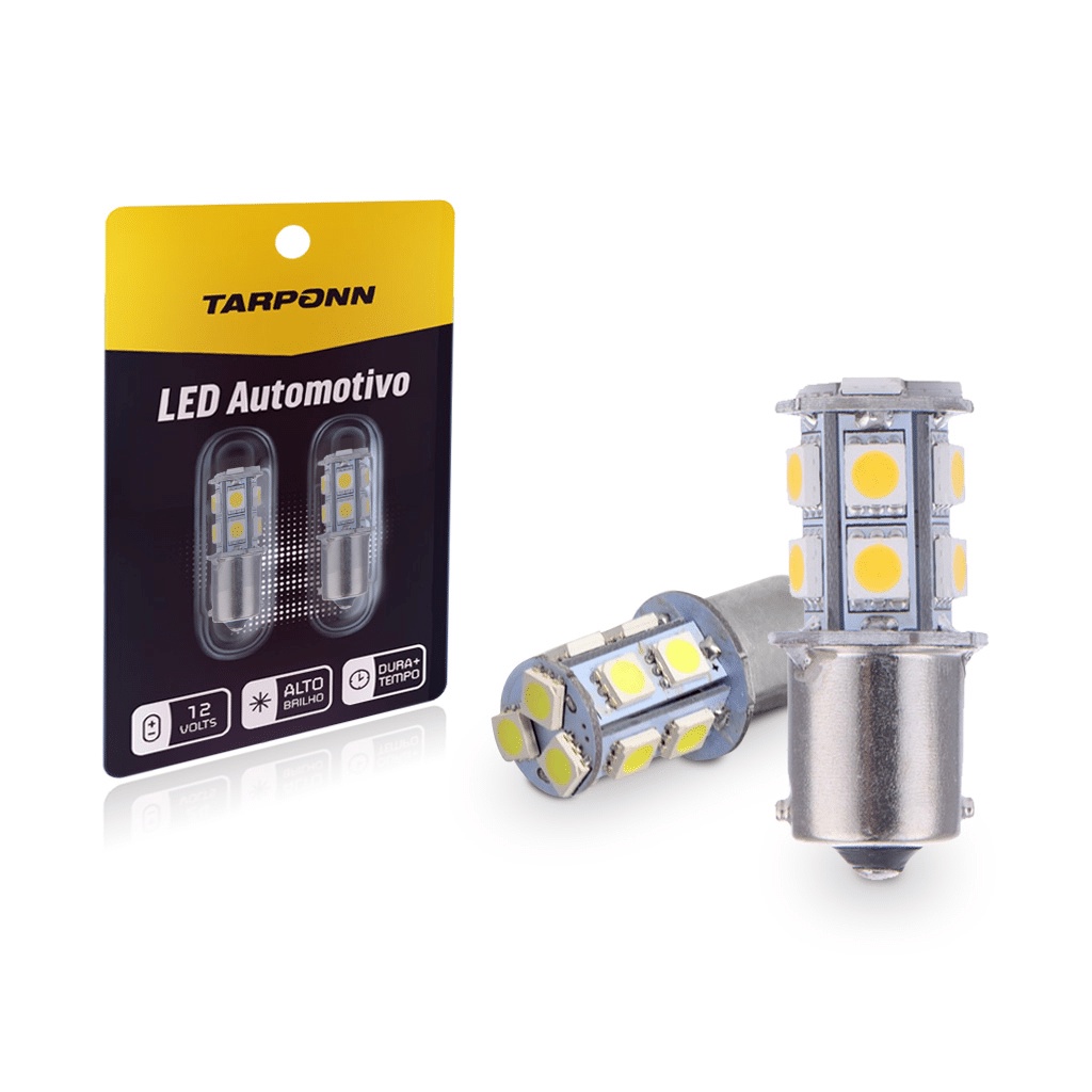 Lâmpada LED 13 SMD 5050 12V BA15S Branca Tarponn