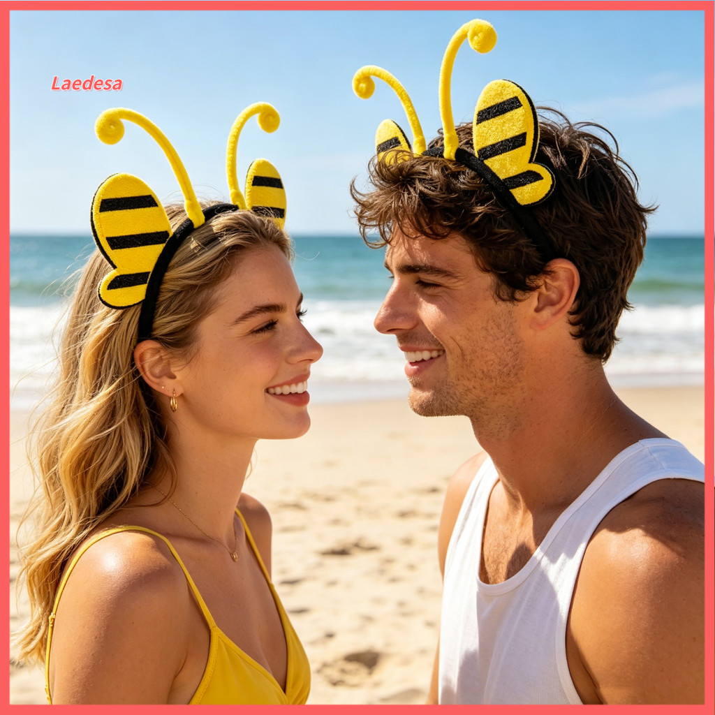 Soft Felt Headband Elastic for Women Cute Wings and Antenna – Butterfly Bee Ladybug Headpiece for Halloween Cosplay Pa