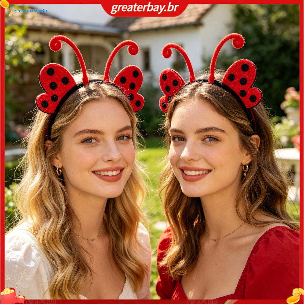 Cute Wings and Antenna Headband – Butterfly Bee Ladybug Felt Headpiece for Halloween Cosplay Party Dress Up Accessory