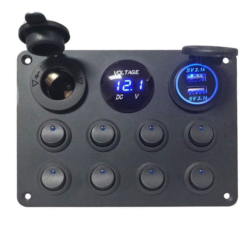 8 + 3 Dual USB Car Isqueiro Tomada Divisor Adaptador De Energia Carregador