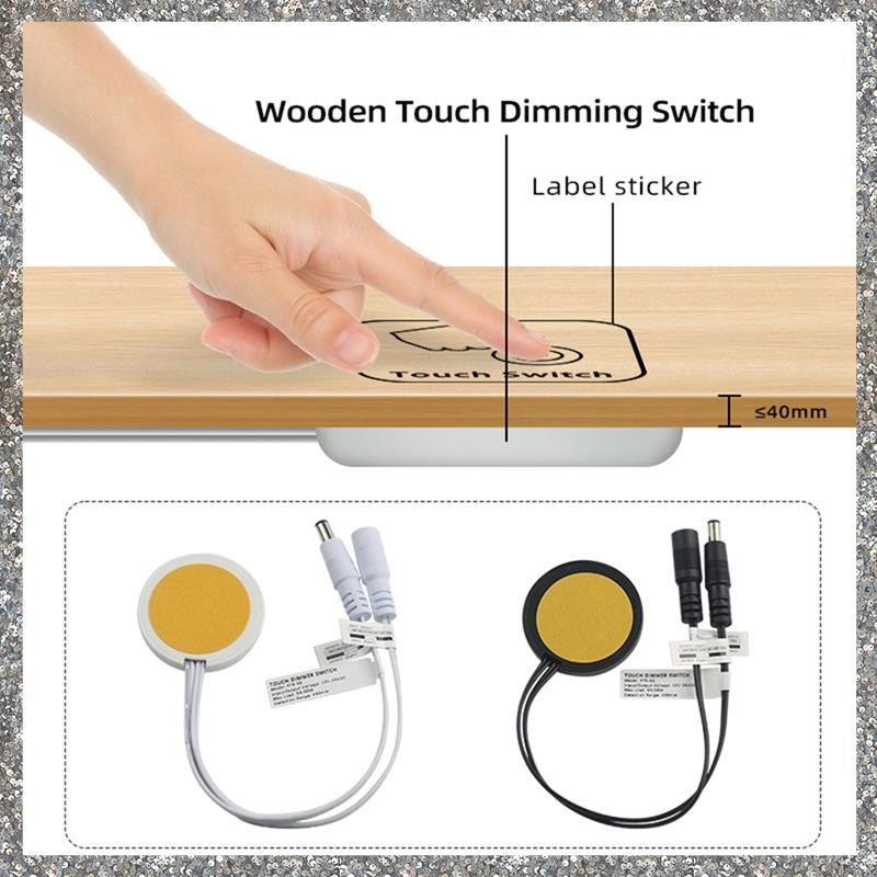 Painel De Madeira LED Sensor De Toque Interruptor Dimmer Oculto Para Faixa De