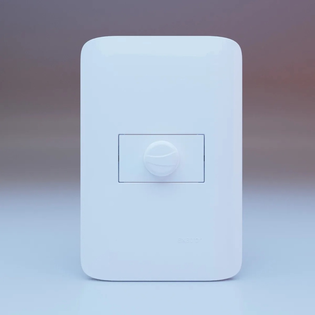 Interruptor variador dimmer rotativo lampada ventilador Exatron