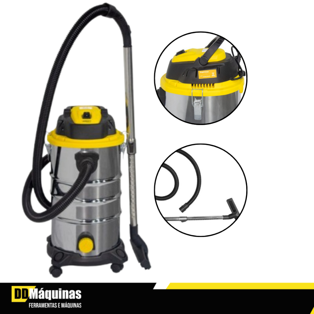Aspirador Industrial Profissional 30L Sólidos e Líquidos MAP30 110V - Menegotti