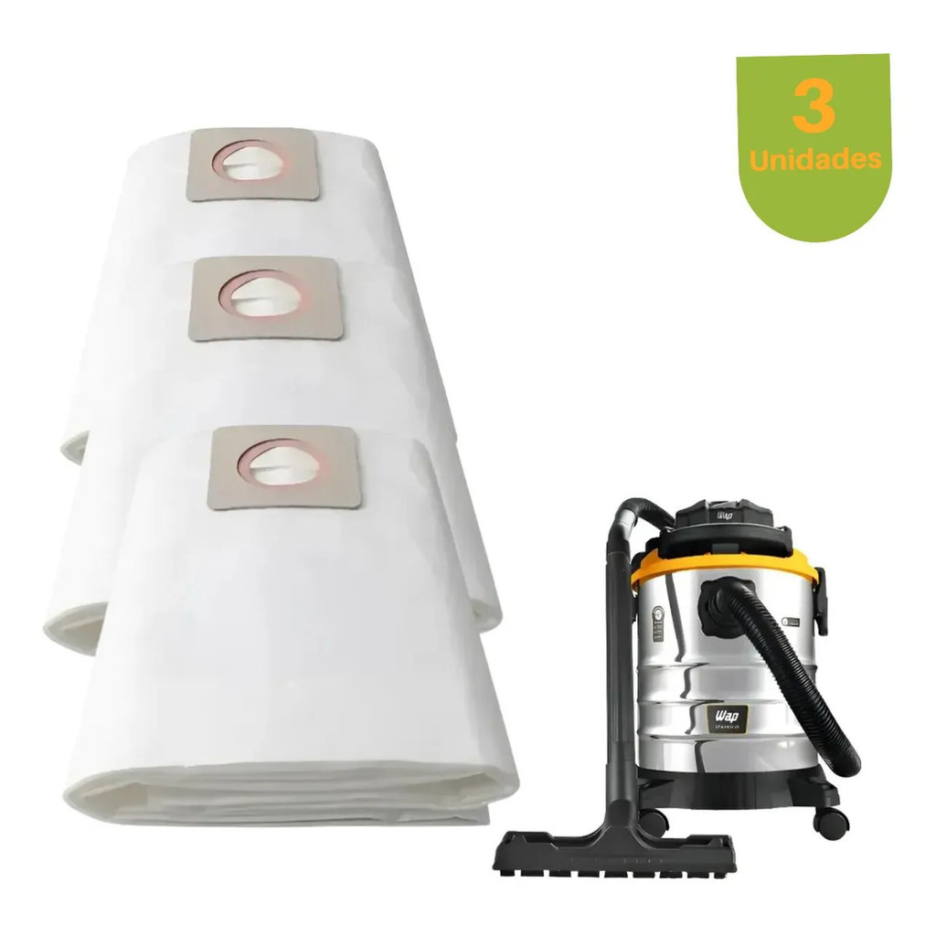 Saco De Aspirador Para Wap Gtw Inox 25l Industrial E Casa