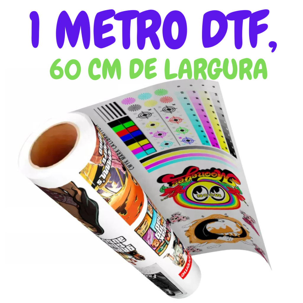 Dtf Impressão equipamentos industriais  Para Estamparia Blusas Qualquer Tecido 1 METROx60CM  24h
