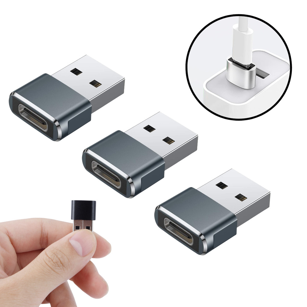Adaptador Plug Usb USB C Para Usb Macho Dados Otg