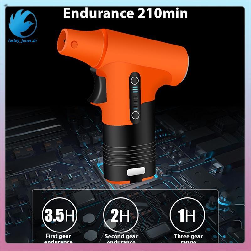 [lesley_jones.br] Mini Ventilador Turbo Espanador De Ar 130000RPM Elétrico Recarregável Soprando E Sucção Remoção De Poe