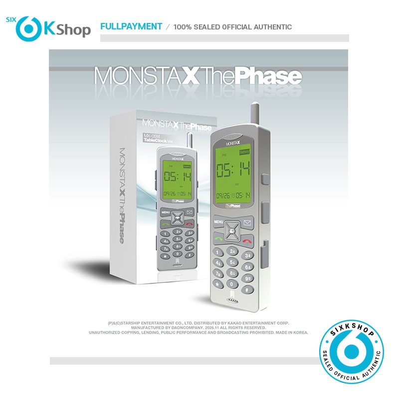 SIXKSHOP✨MONSTA X EP [The Phase] (MX-0514 Table Clock ver.) (LIMITED)