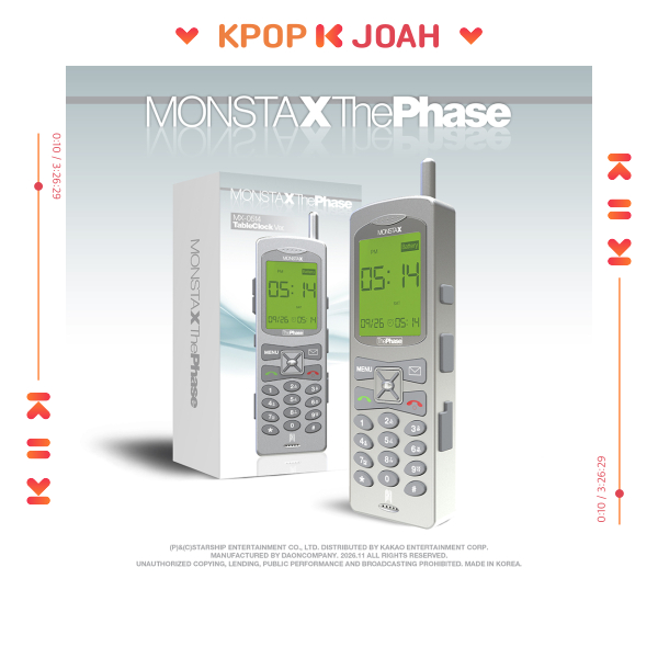(MX-0514 Table Clock ver.) MONSTA X [The Phase] EP ALBUM (27th Nov.2026)
