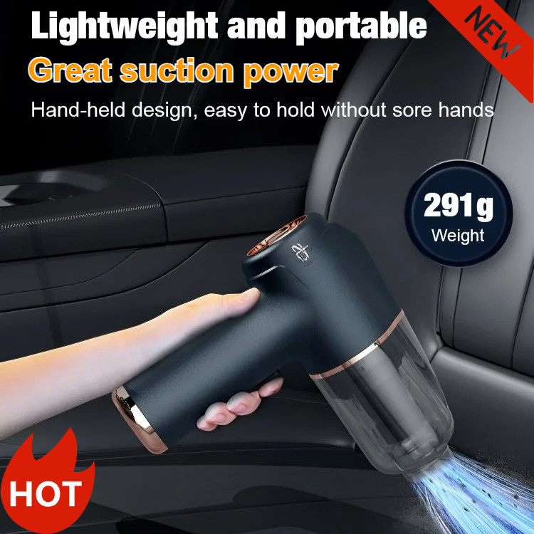 [Compacto e Versátil] Powerful Blow & Vacuum Car Vacuum Cleaner Limpeza/Carro/Portátil