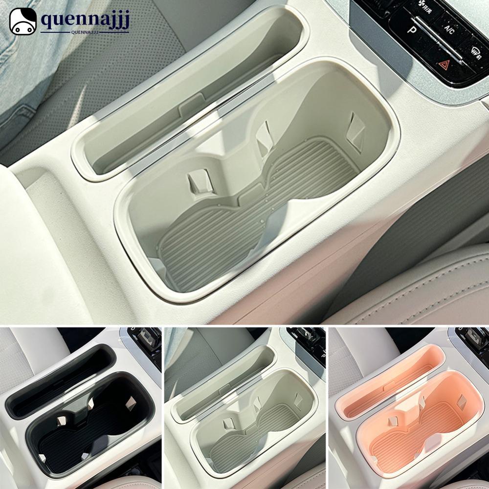 QUENNA 2 Pçs/Set Silicone Suporte De Armazenamento De Copo De Carro Caixa Organizador De Console Central Bandeja De Inse