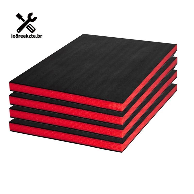 4pcs Caixa De Ferramentas Espuma 4 Peças Almofadas De Poliuretano Cortáveis 16x12x1 Polegada , Inserções Para Casos Inse
